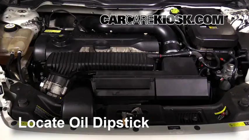 2008 Volvo C30 T5 2.5L 5 Cyl. Turbo Oil Check Oil Level